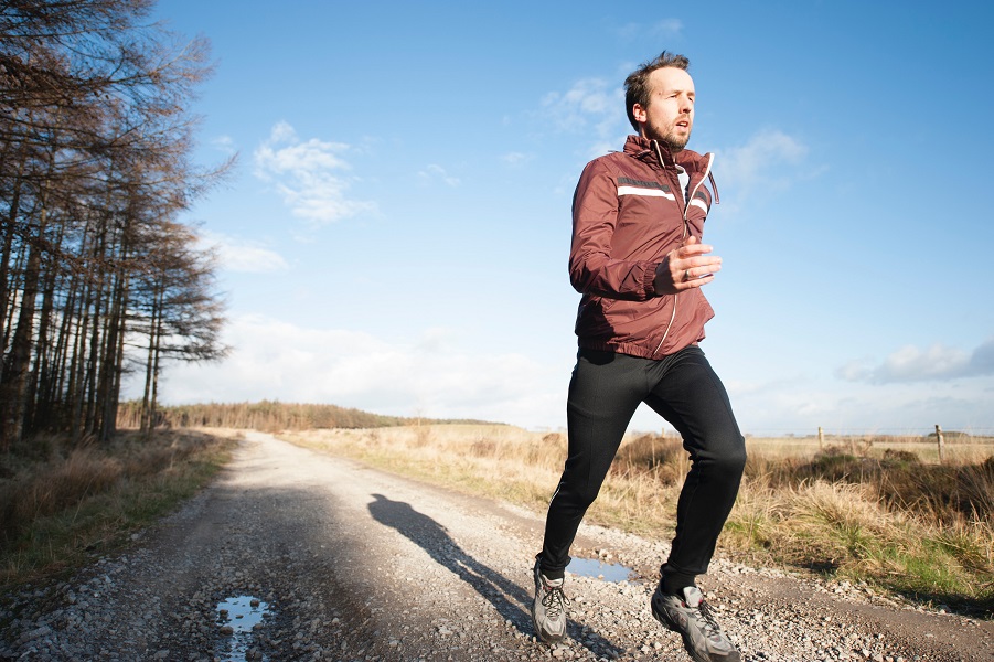 Man jogging to become healthy